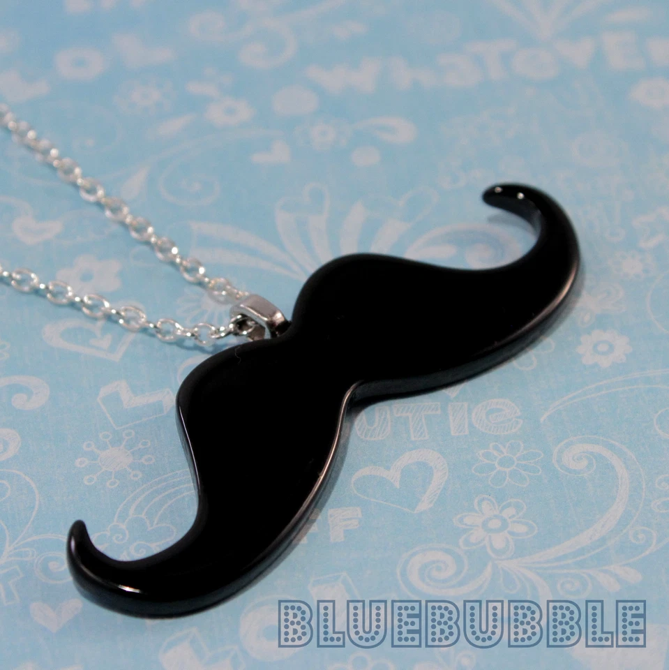 COLLAR BIGOTE FUNKY LINDO KITSCH DISCO POP MODA CHIC KAWAII EMO AÑOS 70 80S Foto 1 de 1