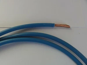 H07V-K 1x10qmm PVC Aderleitung Verdrahtungsleitung flexibel hellblau - Bild 1 von 2