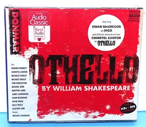 Othello (Ejiofor, Mcgregor, Hiddleston) Audiobook 2 x CD + DVD. New & Sealed - Picture 1 of 2