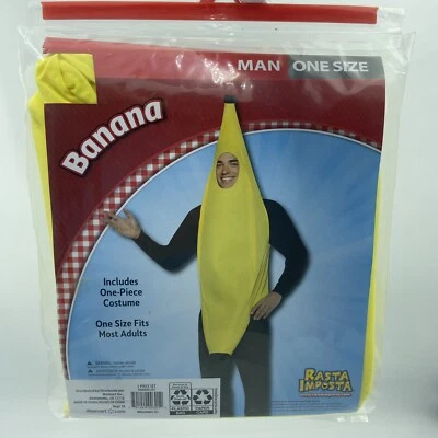 Disfraz de Plátano Adulto Comida Fruta Amarilla Halloween Rasta Imposta Talla Única Foto 1 de 3