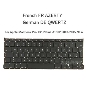 FR GR Tastiera Laptop per Apple MacBook Pro 13" Retina A1502 2013-2015 NUOVO - Foto 1 di 8