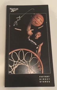 Allen Iverson 1997 Reebok Factory Direct Store Pamphlet Signed Autographed 76ers - Picture 1 of 3