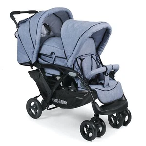 Chic 4 Baby Geschwisterwagen Duo Jeans hellblau - Neu - Bild 1 von 3