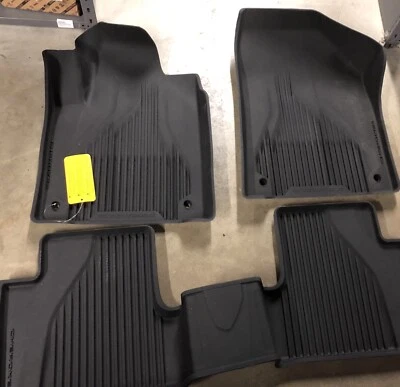 2014-2022 Jeep Cherokee Black All Weather Rubber Floor Liner Slush Mat Set Foto 1 de 4