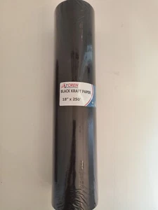 Oren International Black Kraft Paper 18" X 250', Made in USA 45# - Picture 1 of 3