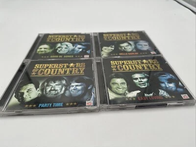 4 Time Life SUPERSTARS OF COUNTRY CD Set Lot Country Music Hits Double Disc Sets - Image 1 of 4