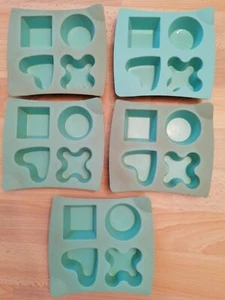 TUPPERWARE 5x Silikon 4er Form für Muffins Frikadellen Eis *TOLL* je ca.16x15 cm - Bild 1 von 10