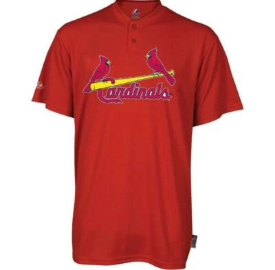Camiseta deportiva St Louis Cardinals Majestic 2 botones Cool Base réplica - HOMBRE PEQUEÑA Foto 1 de 2