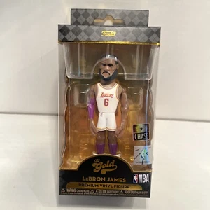 Funko Gold NBA Lakers LeBron James White Jersey CHASE Premium 5" Vinyl Figure - Picture 1 of 4