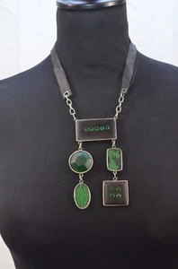 collier sautoir fantaisie perles "glitter",mode, accessoires,perles,strass,bois - Imagen 1 de 4