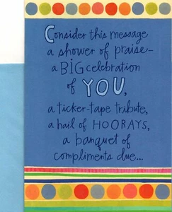 Congratulations Bat Mitzvah Big Celebration Of You Today Hallmark Greeting Card - Picture 1 of 3