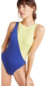 Neu mit Etikett $ 138 Gr. 6 US Anthropologie Seafolly in the Loop einteiliger blauer Opal - Bild 1 von 4