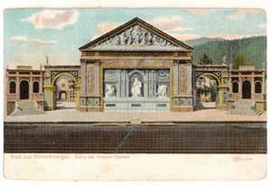 um 1910 PC: Grüße aus Oberammergau - Bühne des Passionstheaters Deutschland - Bild 1 von 2