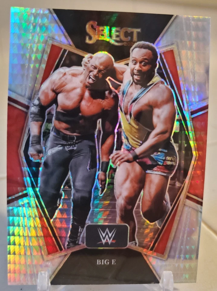BIG E Langston 2022 Select Prizm WWE #109 PULSAR Prizm #5/8 Card BOBBY LASHLEY - Image 1 of 2