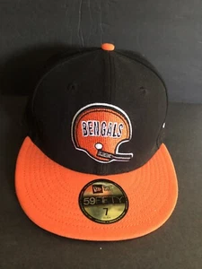 Bengals Football Size 7 - 59 New Era cap /hat EUC - Picture 1 of 6