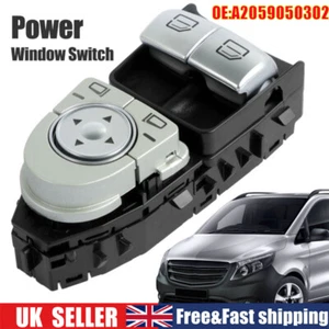 UK Power Window Switch For 15-2018 Mercedes Benz Vito W447 C-Class A2059050302~ - Picture 1 of 18