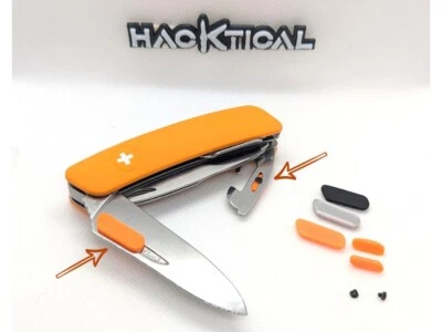 Navaja de bolsillo Swiza de una sola mano - Perno texturizado para el pulgar x4 - Garantía de por vida Foto 1 de 4