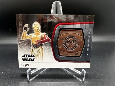 2015 Topps Star Wars: The Force Awakens Series 1 Medallions Bronze C3P0 #M-27 - Image 1 of 3