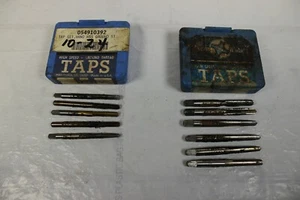11 HANSON WHITNEY 10-24 & 1/4-20 4 FLUTE PRECISION TAPS GROUND THREAD HIGH SPEED - Picture 1 of 5