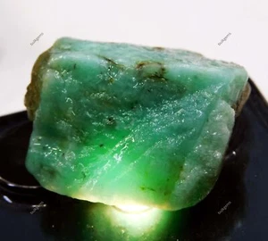 144 Ct Natural Russian Emerald Green Earth Mined Uncut Rough Raw Loose Gemstone - Picture 1 of 7