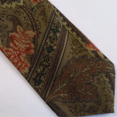 Мужской галстук Tango By Max Raab из хлопка с декоративным цветочным узором 55x3,5 - Изображение 1 из 4