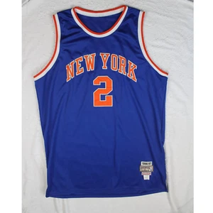 Mitchell and Ness Larry Johnson New York Knicks Blue orange size 58 - Picture 1 of 6