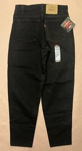 Vintage Levis 560 Jeans, Mens Black Loose Fit, Deadstock Adult NWT Size 30x30 - Picture 1 of 3