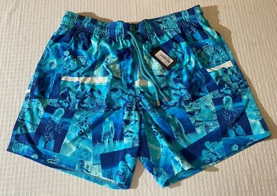 NWT 100% AUTHENTIC VILEBREQUIN Swim Trunks MAHINA - XXL - MEN - BLUE AZUR - Image 1 of 4