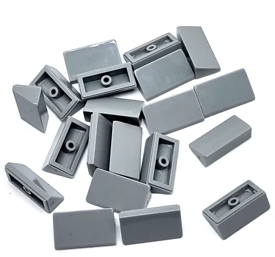 LEGO Nr-4568637 Dachstein 1 X 2 X 2/3 hellgrau / 20 Stück