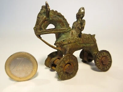 BRONZE INDIEN/STATUETTE CHEVAL JOUET DE TEMPLE HINDOU     (Décoretout31) - Photo 1/4