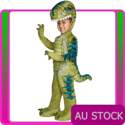 Niños Jurassic World Dinosaurio T-Rex Disfraz T Rex Niños Niño Libro Semana Mono Foto 1 de 3
