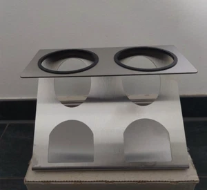Lichtenwerk - STEELDRY -portabottiglie SILVER DUO - per 2 bottiglie -argento- nuovo - Foto 1 di 3