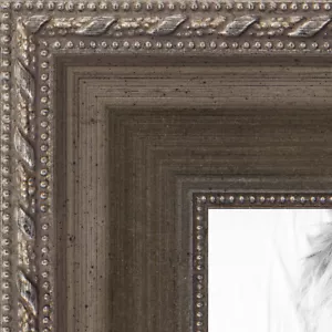 ArtToFrames 1.5 Inch Muted Silver Wood Picture Poster Frame -D10051 - Picture 1 of 7