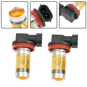 2pcs Automotive 2323 LED Fog Light H8 H11 100W 1000LM Lamp Yellow 4300K Replace - Picture 1 of 12