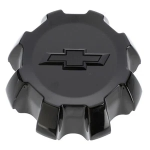 NEW GENUINE GM Wheel Hub Center Cap Black w/Bowtie Logo 15-20 Silverado 23494288 - Picture 1 of 3