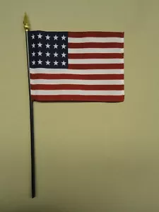 Bandera de escritorio histórica de EE. UU. 20 estrellas 1818 - 1819 4"" X 6"" (paquete de 12) - Imagen 1 de 3