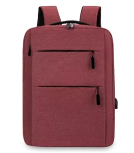 15-Inch Multi-Layer Zippered Laptop Backpack - Business & Travel Bag - Picture 1 of 8