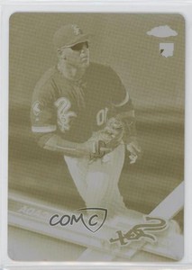 2017 Topps Chrome Update Printing Plate Yellow 1/1 Yoan Moncada #HMT98 Rookie RC