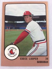 1988 Savannah Cardinals-ProCards Minor League Baseball Card-Eddie Looper