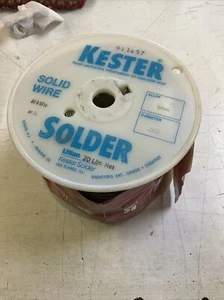 20 Pound Roll Of Kester solder SN10 MODEL QQ-S-571 - Picture 1 of 4