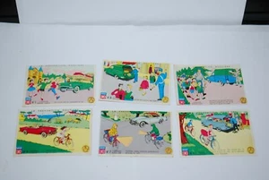 LOT DE 6 CARTES SIMCA LA PREVENTION ROUTIERE N° 1/4/5/7/8/9 - Imagen 1 de 5