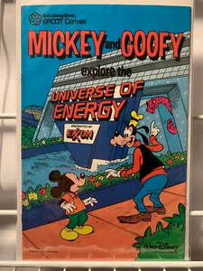 EPCOT CENTER MICKEY AND GOOFY EXPLORE THE UNIVERSE OF ENERGY 1985 PROMO - Picture 1 of 5