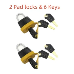 2Set Padlock Pad Lock w/6 New Key For Caterpillar (CAT) 5P8500 246-2641 - Picture 1 of 2