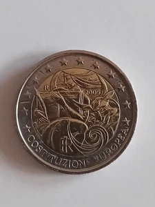 Italian commemorative 2 euro coin 2005 European Constitution - Picture 1 of 2