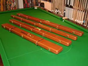 Custodia in vera pelle marrone Peradon con raccordi Cheney Chesworth Cues Sheffield - Foto 1 di 12