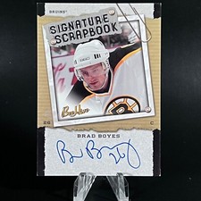 Brad Boyes 2006-07 Upper Deck Bee Hive Signature Scrapbook #SS-BB Auto Bruins