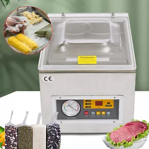 DZ-260S Commercial Vacuum Food Packaging Machine Chamber Digital Sealer 120W USA - Picture 1 of 16
