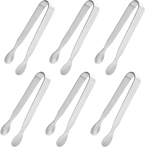 Ice Tongs Sugar Cubes Tongs - 18 Pack Stainless Steel Mini Serving Tongs for App - Picture 1 of 12