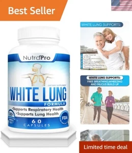 Deep Lung Cleanse & Detox with 60 Capsules - Natural Respiratory Aid for Adults - Picture 1 of 8