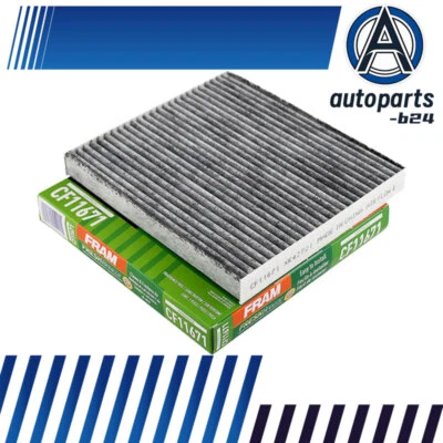 1X Filtro de aire de cabina Fram para 2016 2017 2018 2019 - 2021 Ram 1500 2500 3500 5,7 L Foto 1 de 4